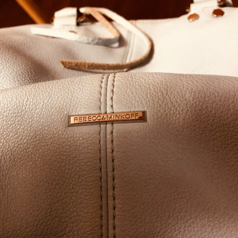 Rebecca Minkoff Large Moto Satchel Tote.  Powder Blue - Picture 3 of 11